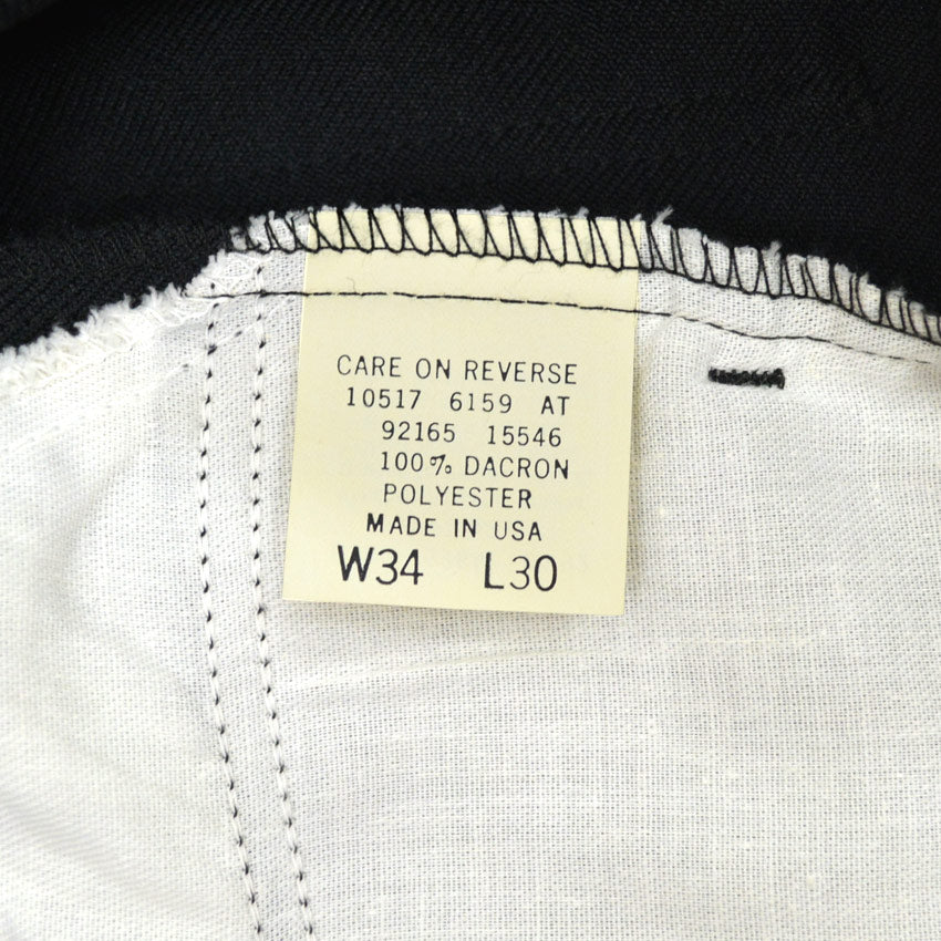 90's Deadstock Levi's 10517 Pants Black...W34×L30