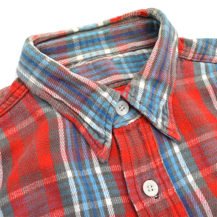 1950s-era old cotton flannel shirts with gussets...