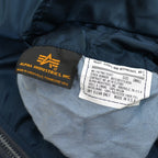 90's Deadstock Alpha MA-1 Flight Jacket Navy ... SMALL
