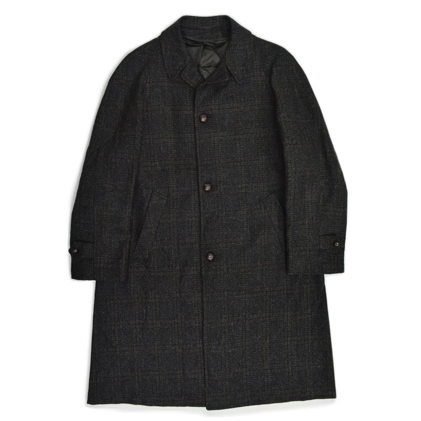 50's Deadstock PENNEYS Black Plaid Wool Coat...