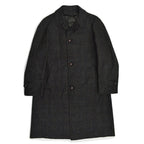 50's Deadstock PENNEYS Black Plaid Wool Coat...