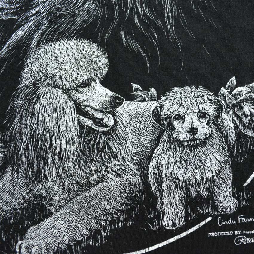 90's ONEITA Poodle T-shirt... L
