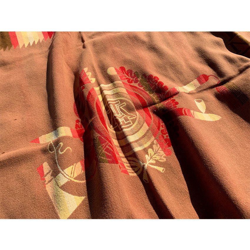 c.1920's~ PENDLETON 'ATLANTIC INDIANS' WOOL BLANKET... 152cm×191cm