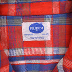~60's PILGRIM Flannel Shirt with Gusset... L
