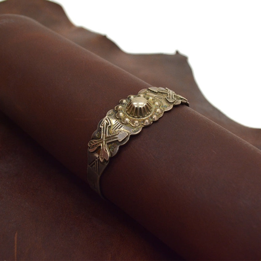 Circa 1930's~ Navajo Fred Harvey Style Copper Bangle... 1