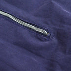 40's~ Cotton Half Zip Pull Over Shirts with Chinstrap...