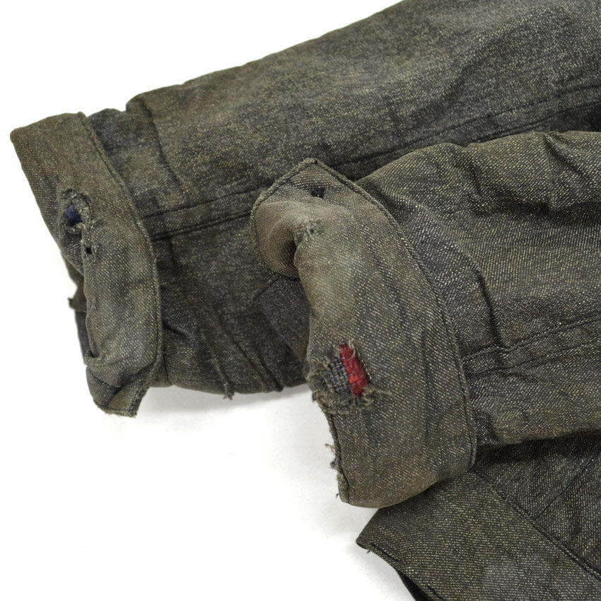 1950s- Casey Jones Black Chambray Work Jacket... 40