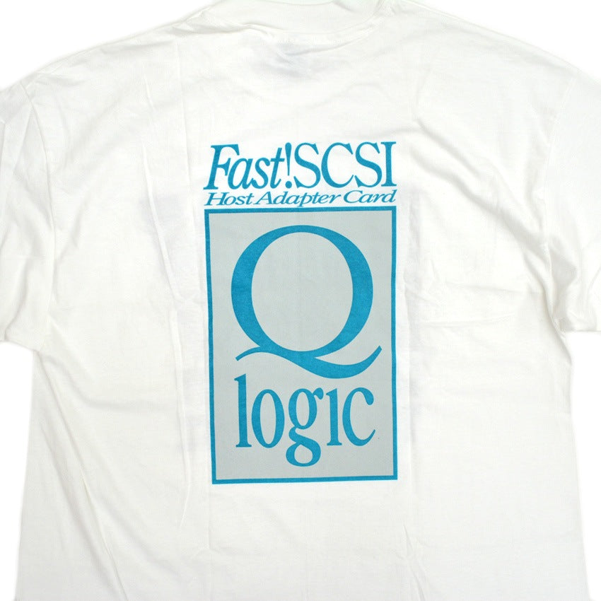 90's Deadstock Hanes 'Q logic Network Equipment' T-Shirt... XL