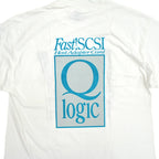 90's Deadstock Hanes 'Q logic Network Equipment' T-Shirt... XL