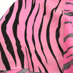 Vintage ALL COTTON ピンクゼブラ バンダナ ...