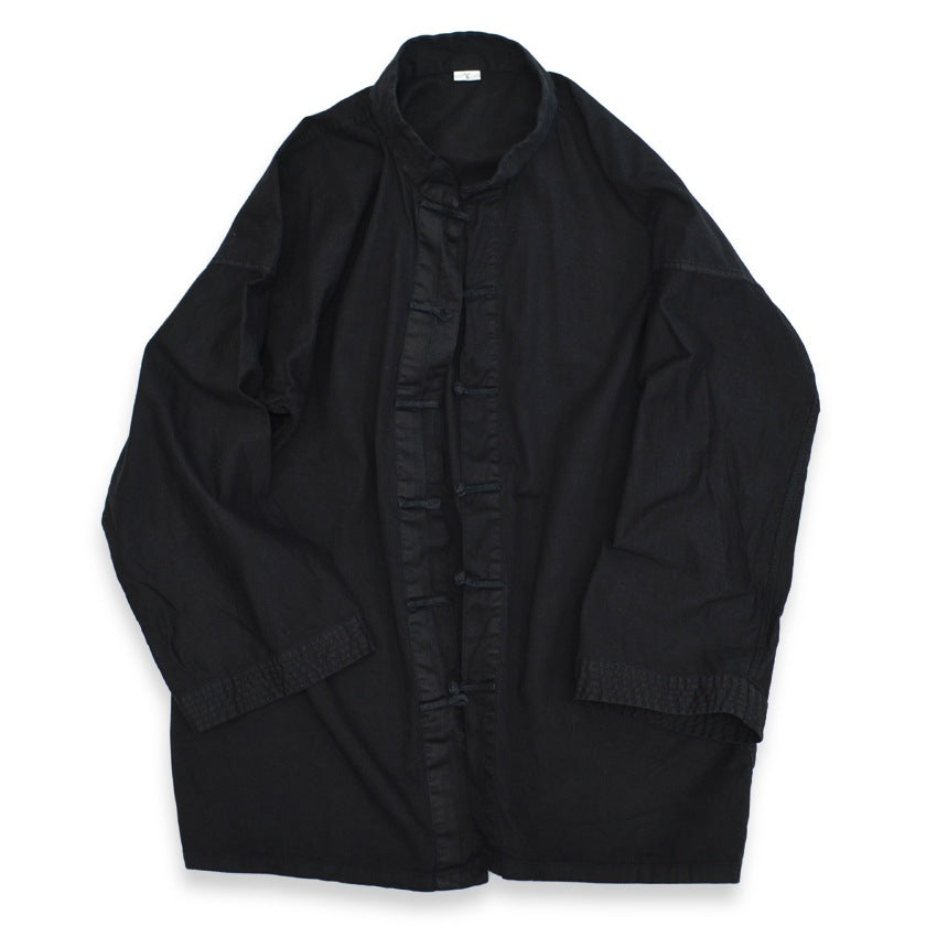 ~90's Kung Fu Shirt, All Black, Cotton...