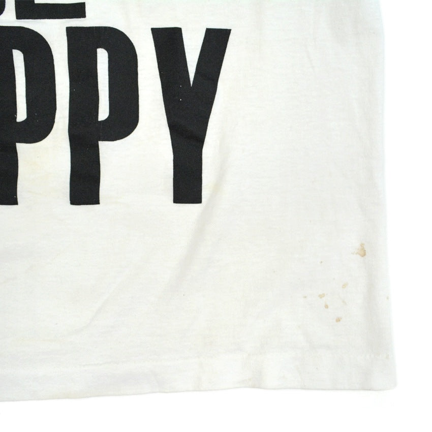 80s-era 'DON'T WORRY BE HAPPY' T-shirt...