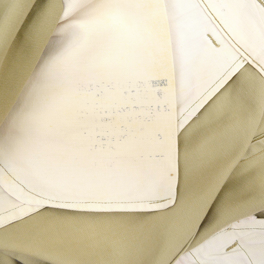 40's U.SARMY 1945 TROUSERS COTTON KAHKI CHINO ... W31 L31