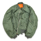 70's USAF MA-1 MIL-J-8279E ALPHA-made 1972 Flight Jacket... L