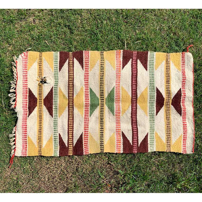Circa 1930's~ NAVAJO RUG RARE COLOR...87cm×50cm