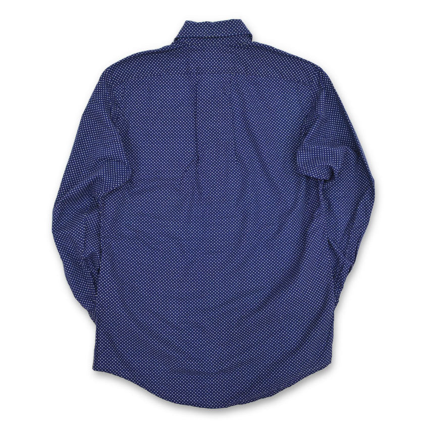 ~70's Small Polka Dots All Cotton Shirt... about S