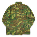 60's US ARMY ERDL Early Non-Ripstop Jungle Fatigue Jacket ... LR