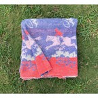 Circa 1950's Old Southwest Cotton Camp Blanket Cowboy... 167cm×150cm