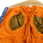 60's BIG SMITH Buckaroo Denim Jacket Orange Boa HIGE... 40