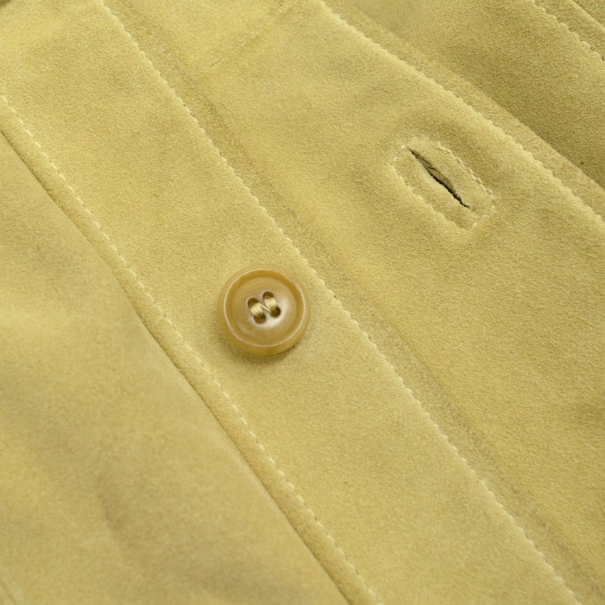 80s Calvin Klein suede leather jacket, made in Italy... L
