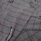 70's FIVE BROTHER CHECK FLANNEL SHIRT... M