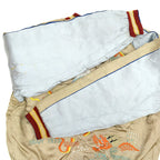 1950s JAPAN SOUVENIR JACKET (Sukajan) Beige with Speed ​​Zipper...