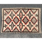 Circa 1930's Early Navajo Rug Whirling Logs Swastika 2 ...
