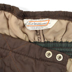 60's~ SEARS ROEBUCK Ted Williams Dark Brown Quilting Pants...