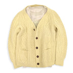 70s Kennedy of Ardara Aran knit cardigan, made in Ireland...