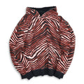~90's ZUBAZ NFL Zebra Print Sweat Hoodie ... M