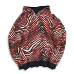 ~90's ZUBAZ NFL Zebra Print Sweat Hoodie ... M