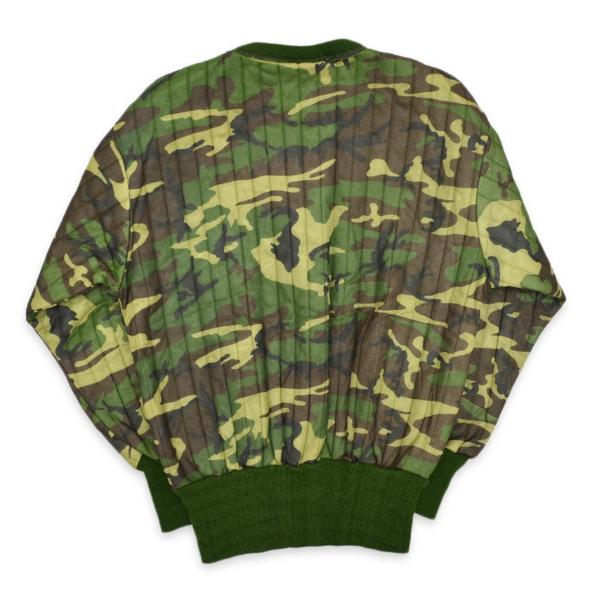 70's~ Deadstock chillerkiller by SAFTBAK Camo Quilting Sweat shirt ... XL