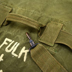~50's USARMY HANDPAINT DUFFLE BAG...