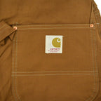 1970's DEADSTOCK CARHARTT BROWN DUCK DOUBLE KNEE OVERALL... W36 L28