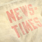c.1950's NEWS-TIMES DELIVERY BAG WITH STENCIL...