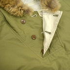 1940's DEADSTOCK USARMY WW2 PARKA, SKI, REVERSIBLE FUR TRIMMED... M