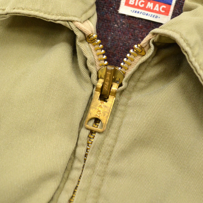 1950's~ BIGMAC PENNEY'S COTTON TWILL WORK JACKET BLANKET...