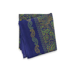 1940's~ OLD PAISLEY BANDANA NAVY both ears...