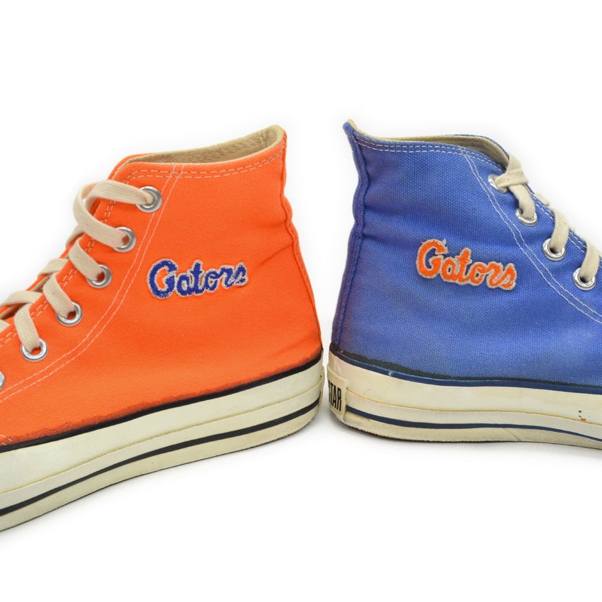 1980's CONVERSE ALLSTAR HI TOP GATORS TEAM COLOR PAIR ... 7