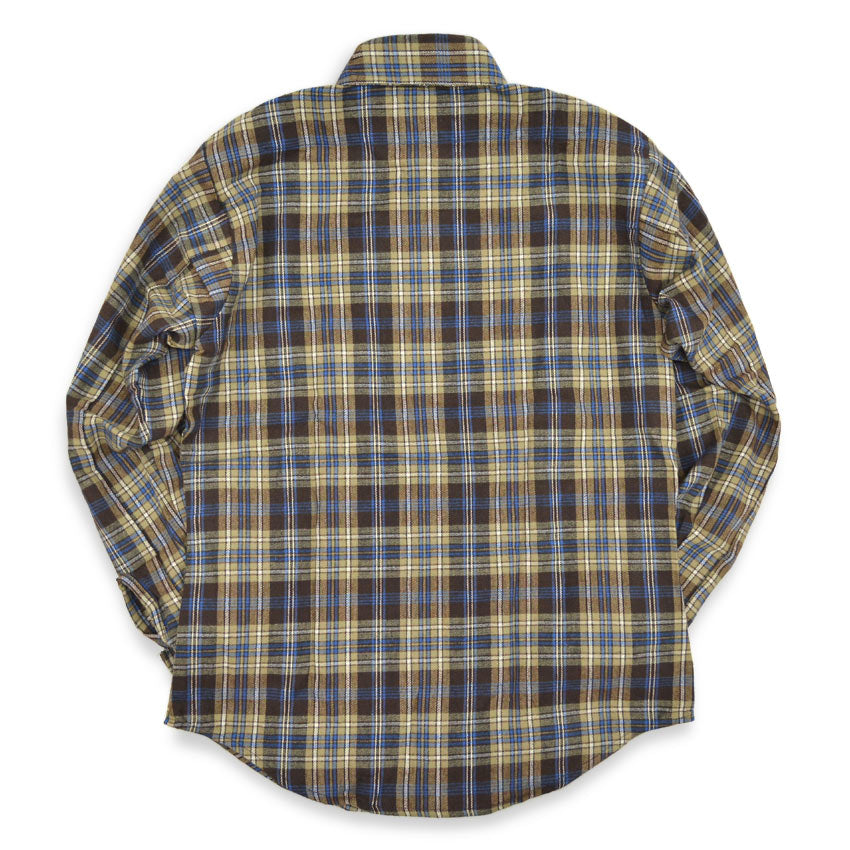 1980's DEADSTOCK FIVE BROTHER LIGHT FLANNEL SHIRT...M