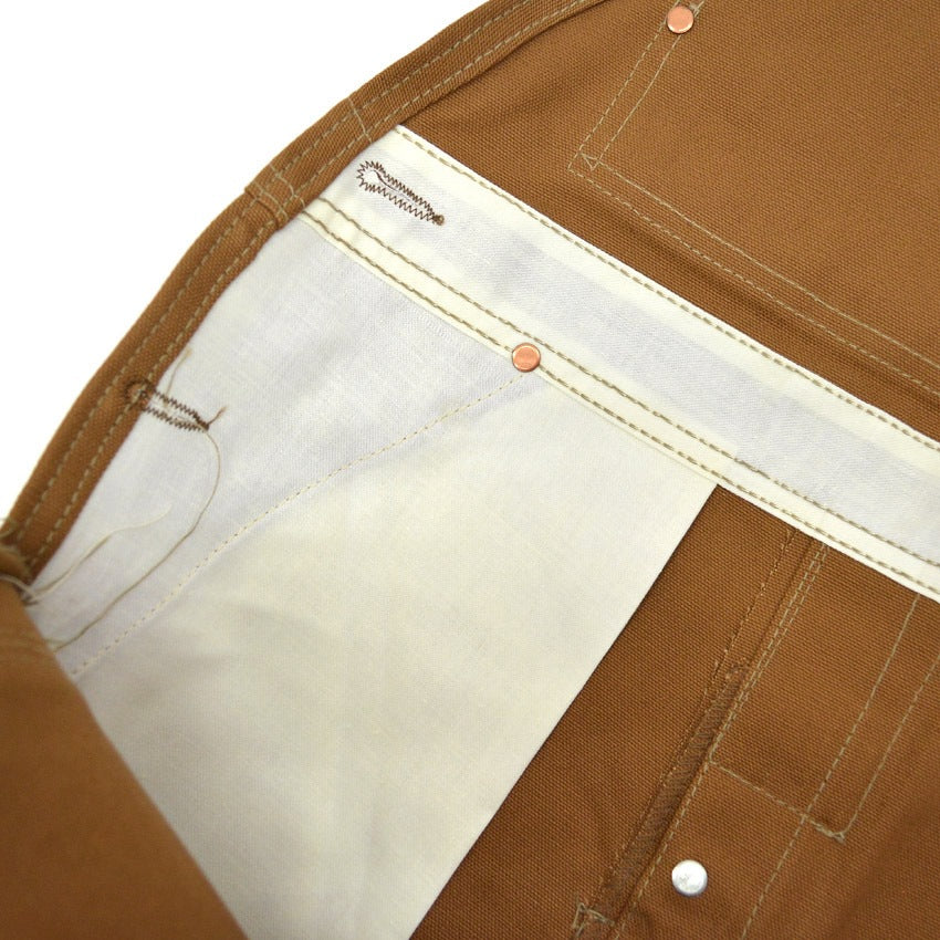 1970's Deadstock CARHARTT BROWN DUCK DOUBLE KNEE OVERALL...W36 L28