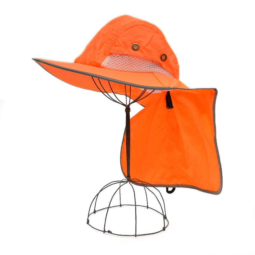 ORANGE SUNSHIELD HAT...