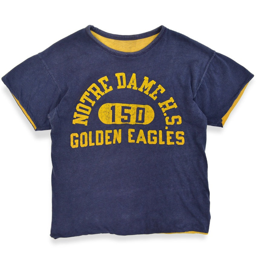 1960's〜 NOTRE DAME H.S. REVERSIBLE T-SHIRT ... Fits like M