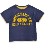 1960's〜 NOTRE DAME H.S. REVERSIBLE T-SHIRT ... Fits like M