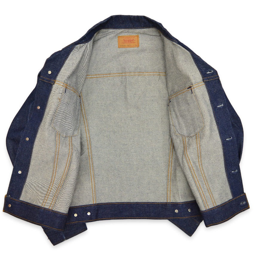 1970's~ Levi's 70506 DENIM JACKET TWO POCKET NO WASH Rare item... 42