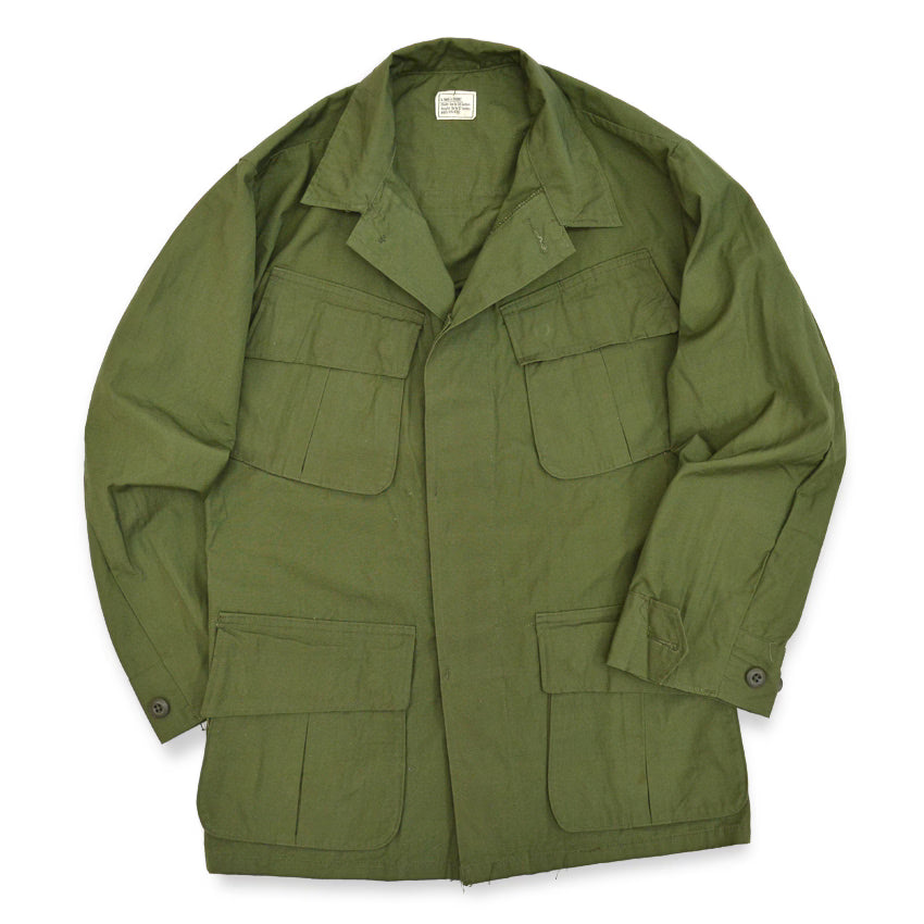 1970's DEADSTOCK USARMY JUNGLE FATIGUE JACKET...X-SMALL-SHORT