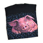1990's MARLIN TEASE Pig GRAPHIC PRINT T-SHIRT ... L