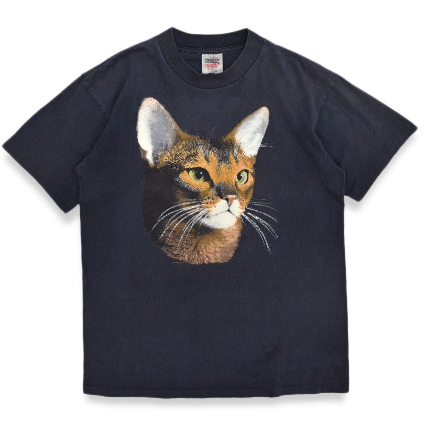 1990s ONEITA Cat T-shirt... XL