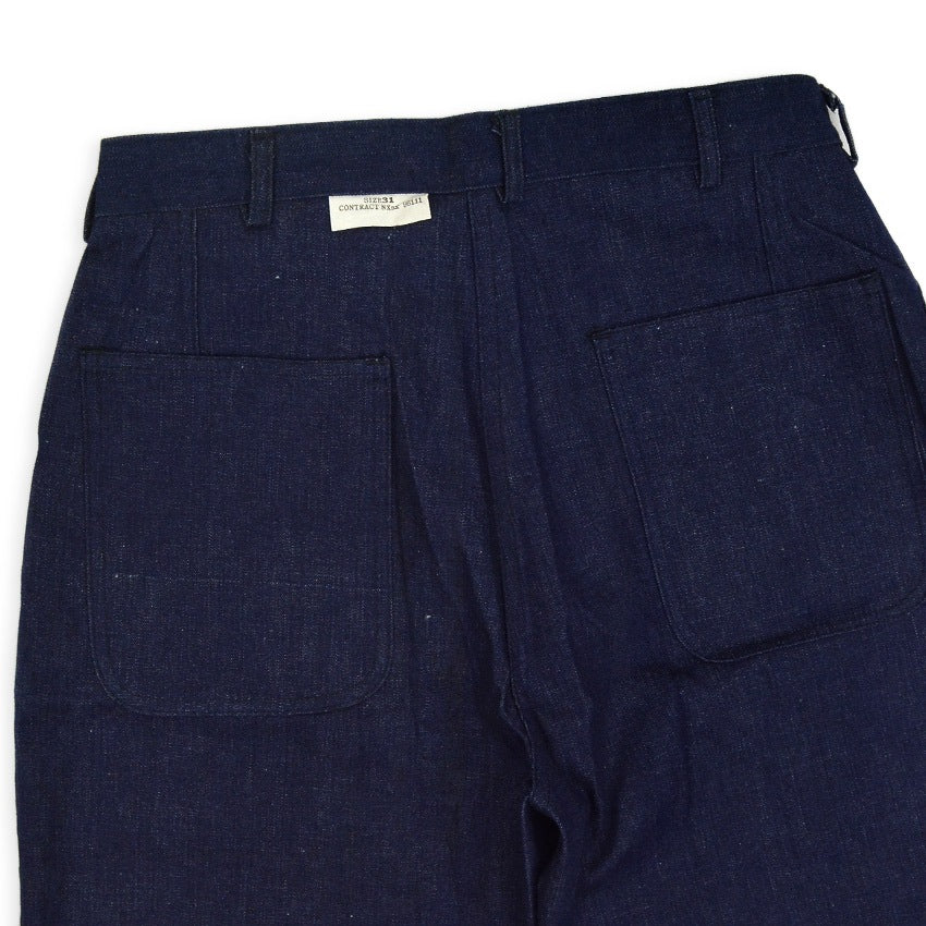 1940's DEADSTOCK USNAVY WW2 DENIM TROUSERS...W31