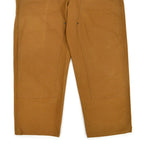 1990's DEADSTOCK KEY BROWN DUCK DOUBLE KNEE OVERALL... W36 L30